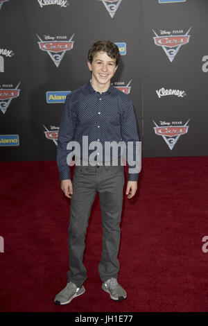 World Premiere of Disney and Pixar's 'Cars 3' at Anaheim Convention Center in Anaheim, California.  Featuring: Ethan Wacker Where: Anaheim, California, United States When: 10 Jun 2017 Credit: Eugene Powers/WENN.com Stock Photo