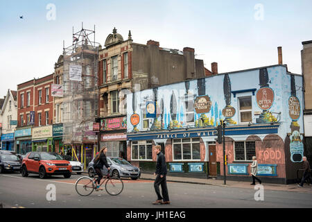 The Prince of Wales pub on Gloucester Road, Bristol UK Stock Photo