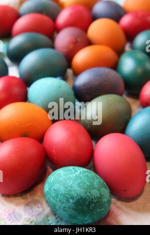 Colorful easter eggs.  France. Stock Photo