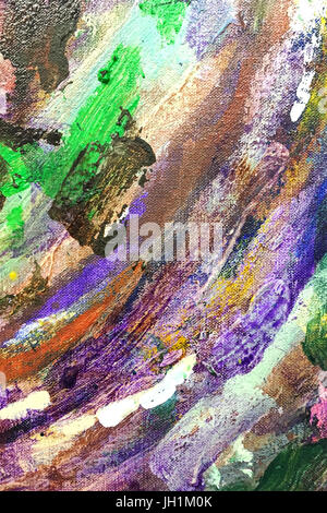 art canvas background painted in different colors closeup Stock Photo