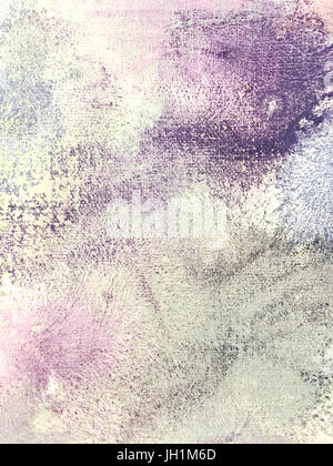 art hand painted mixed background in purple and white colors Stock Photo