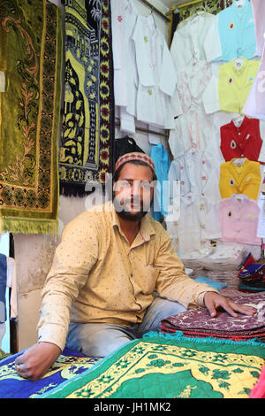 Shop outside Ajmer Sharif dargah, Rajasthan.  India. Stock Photo
