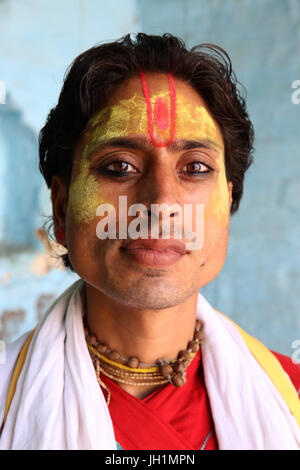 Hindu in Nandgaon, Uttar Pradesh. India. Stock Photo