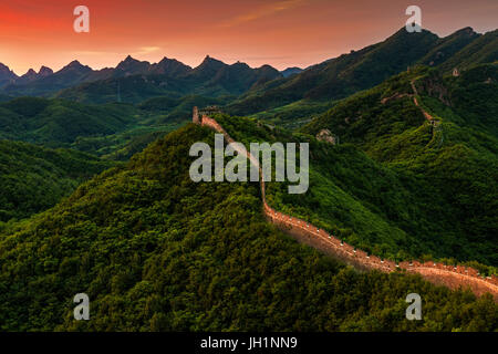 Great wall of China Stock Photo