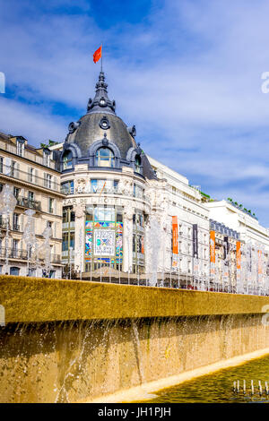 The BHV Marais shopping centre on the famous Rue de Rivoli at Hôtel de Ville, Paris, France Stock Photo