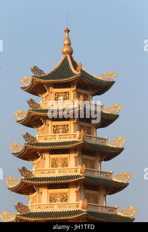 Dai Tong Lam Tu Buddhist Temple.  Tower.  Ba Ria. Vietnam. Stock Photo