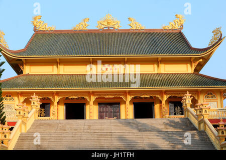 Dai Tong Lam Tu Buddhist Temple.  Main hall.  Ba Ria. Vietnam. Stock Photo