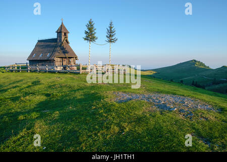 Chapel of Snow Mary on Velika planina, Slovenia. Stock Photo