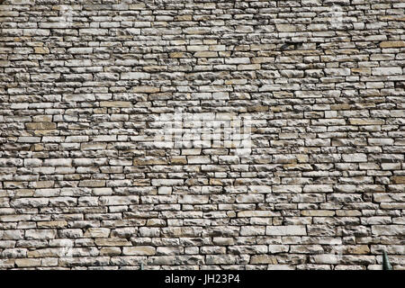 Old stone wall.  France. Stock Photo