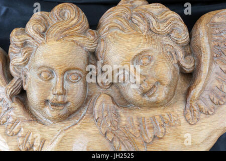 Old Domancy craft festival. Angels. France. Stock Photo