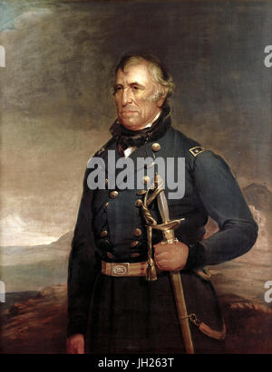 ZACHARY TAYLOR (1784-1850) 12th  President of the United States. Official White House portrait by Joseph Bush in 1848 Stock Photo