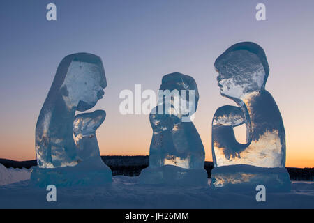 Ice Hotel, Jukkasjarvi, Sweden, Scandinavia, Europe Stock Photo