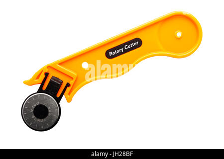 A Rotary cutter on a white background Stock Photo