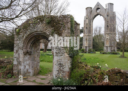 Ruins of Walsingham Abbey, Walsingham, North Norfolk, England, United Kingdom, Europe Stock Photo
