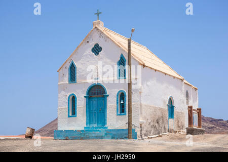 Capela de Nossa Senhora da Piedade (Lady Compassion Chapel), Pedra De Lume, Pedra di Lumi, Sal Island, Cape Verde, Atlantic Stock Photo