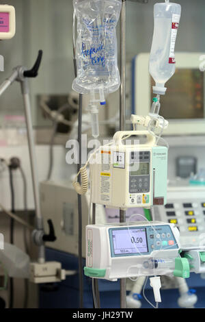 The Heart Institute offer high-quality care to Vietnamese patients suffering from heart diseases.  Intensive care unit. Ho Chi Minh City. Vietnam. Stock Photo