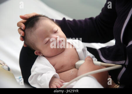 Tam Duc Heart Hospital.  Doppler echocardiogram.  Ho Chi Minh City. Vietnam. Stock Photo