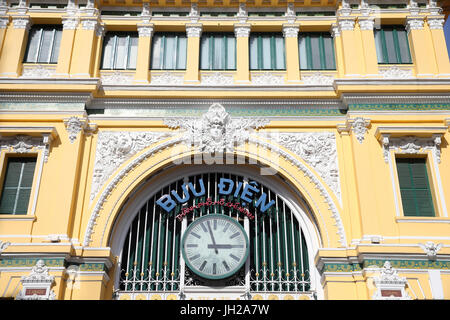 General post office building in Ho Chi Minh city.  Vietnam. Stock Photo