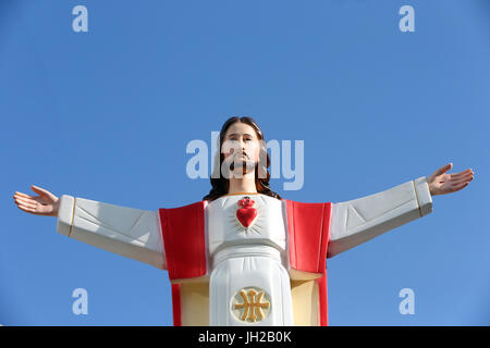 Franciscan missionaries of Mary church.   Jesus statue.  Ho chi Minh City. Vietnam. Stock Photo