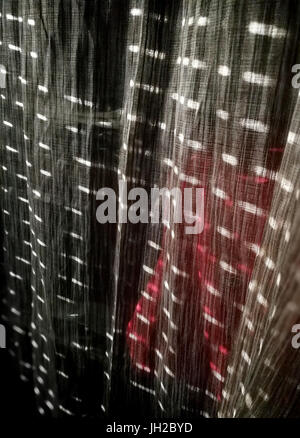 Abstract curtain with sun reflections Stock Photo