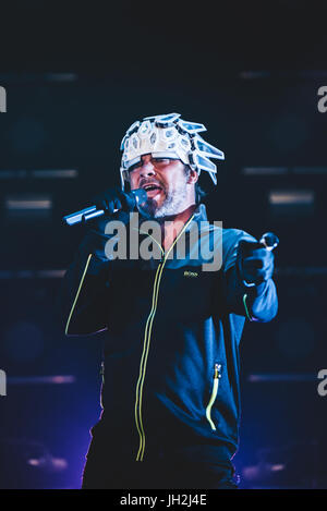 Florence, Italy. 11th Jul, 2017. Jamiroquai performing live at Firenze Summer Festival Photo: Alessandro Bosio Credit: Alessandro Bosio/Alamy Live News Stock Photo