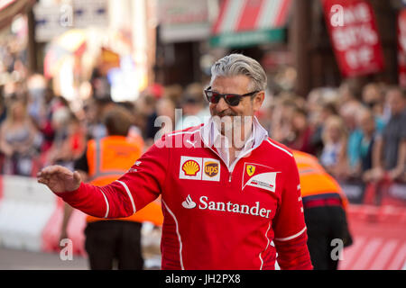 London, UK. 12th July, 2017. Drivers parade. Formula 1 Live London in Trafalgar Square and Whitehall. Credit: Sebastian Remme/Alamy Live News Stock Photo