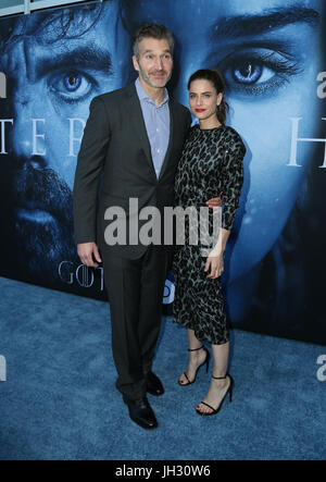 Los Angeles, USA. 12th Jul, 2017. David Benioff, Amanda Peet, at premiere ofHBO's 'Game Of Thrones' Season 7 at The Walt Disney Concert Hall, California on July 12, 2017. Credit: MediaPunch Inc/Alamy Live News Stock Photo