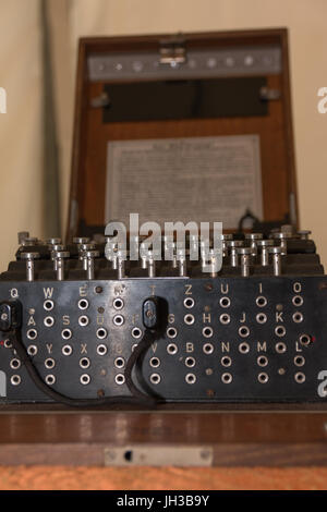 The Enigma Cipher Coding Machine from World War II Stock Photo - Alamy