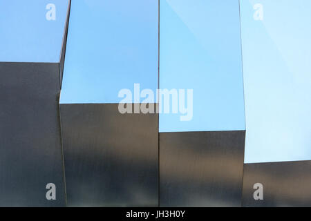 Light reflections on silver grey metallic surface with fine texture. Stock Photo