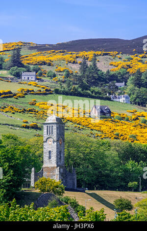 Great War Memorial and Clock Tower at Helmsdale, Sutherland, Scottish Highlands, Scotland Stock Photo