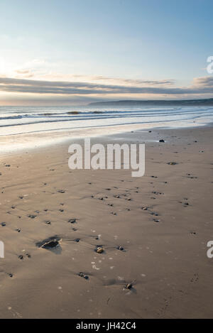 Beautiful morning at Hunmanby sands on Filey Bay in North Yorkshire, England. Stock Photo