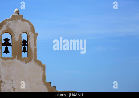 Bell tower of Nossa Senhora da Graca Chapel, Fort of Sagres Stock Photo