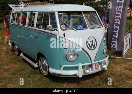 A VW Type 2 camper van at Camper Jam 2017 Stock Photo