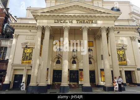 Front view of the Lyceum Theatre in London UK Stock Photo