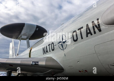 Air Force Boeing E 3A Sentry AWACS of Nato Otan Stock Photo