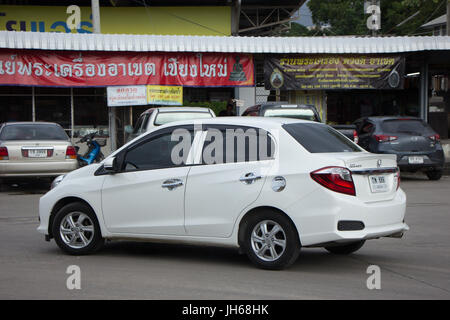 CHIANG MAI, THAILAND - JULY 12  2017:  Private Eco car Honda Brio Amaze.  Photo at Chiangmai bus station. Stock Photo