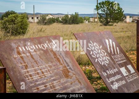 CAMP DE RIVESALTES MEMORIAL Stock Photo