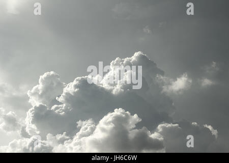Cloudscape - white clouds making abstract patterns in the sky; Stock Photo