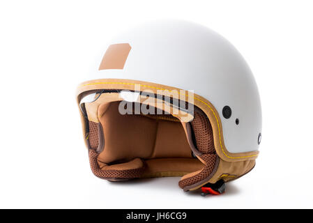 motorcycle helmet isolated on white background Stock Photo