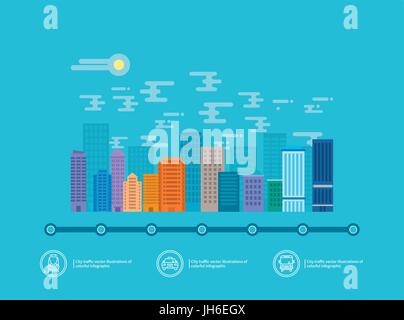 Flat modern building vector infographics Stock Vector Image & Art - Alamy
