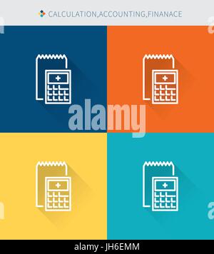 Thin thin line icons set of store location&direction and place, modern simple style Stock Vector