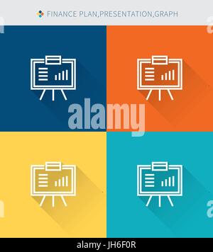 Thin thin line icons set of income & earning and money, modern simple style Stock Vector