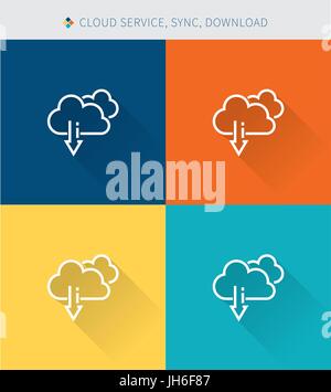 modern design flat character usb data vector illustration Stock Vector