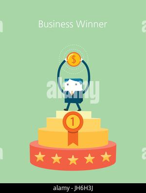 Flat Business character Series. marketing target concept Stock Vector