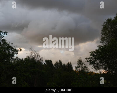 Dark clouds in the sky Stock Photo