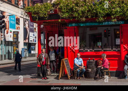 Street scene in Dublin Stock Photo