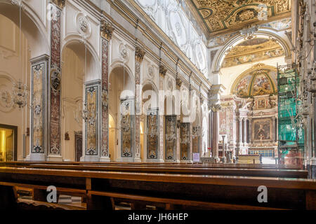 Interior of the Amalfi Cathedral Stock Photo