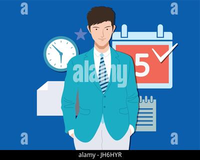 Smart Business man Stock Vector