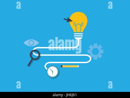 Set of flat illustration design business concept Stock Vector