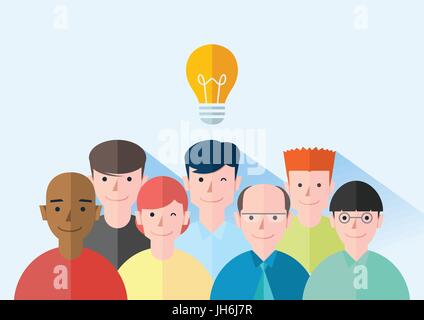 Set of flat vector business concept design Stock Vector
